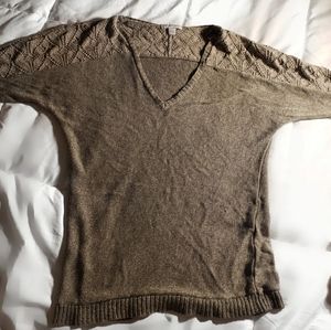 NY&C Beige 3/4 Length Sweater M